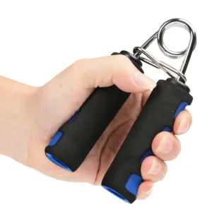 A Type 4.5mm Chrome-plated Fingerprint Two-color Cotton Sleeve Grip(Blue)